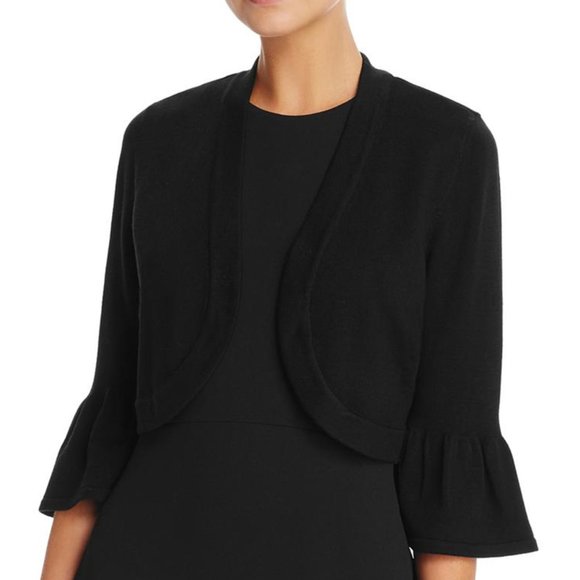 Eliza J Sweaters - Eliza J. Bell Sleeve Bolero Top Black M